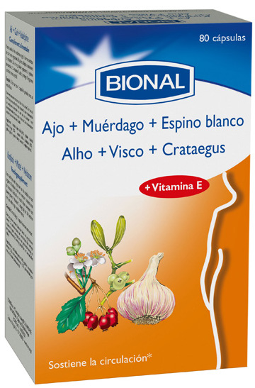 Bional Ajo + Muerdago + Espino blanco 80 capsulas Bional Ajo + Muerdago + Espino blanco 80 capsulas