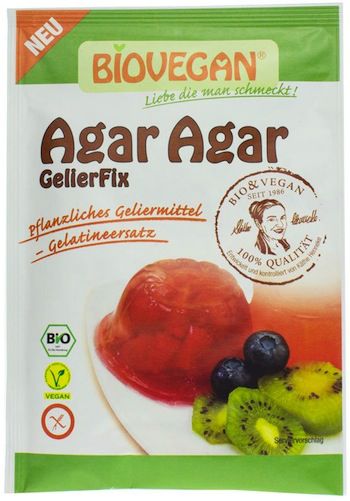 Biovegan gelatina agar agar en polvo sin gluten vegano 30gr