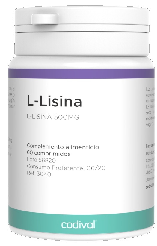 Codival L-Lisina 500mg 100 comprimidos Codival L-Lisina 500mg 100 comprimidos