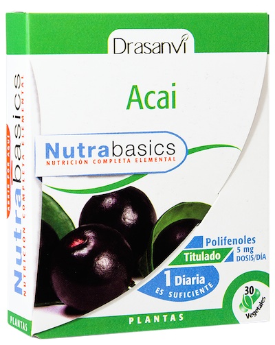 Drasanvi Nutrabasics acai 30 capsulas Drasanvi Nutrabasics acai 30 capsulas