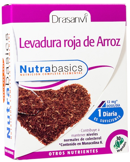 Drasanvi Nutrabasics levadura roja de arroz 30 capsulas Drasanvi Nutrabasics levadura roja de arroz 30 capsulas