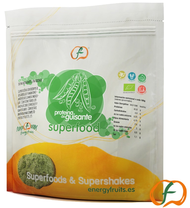 Energy Fruits proteína de guisante Eco 500g Energy Fruits proteína de guisante Eco 500g