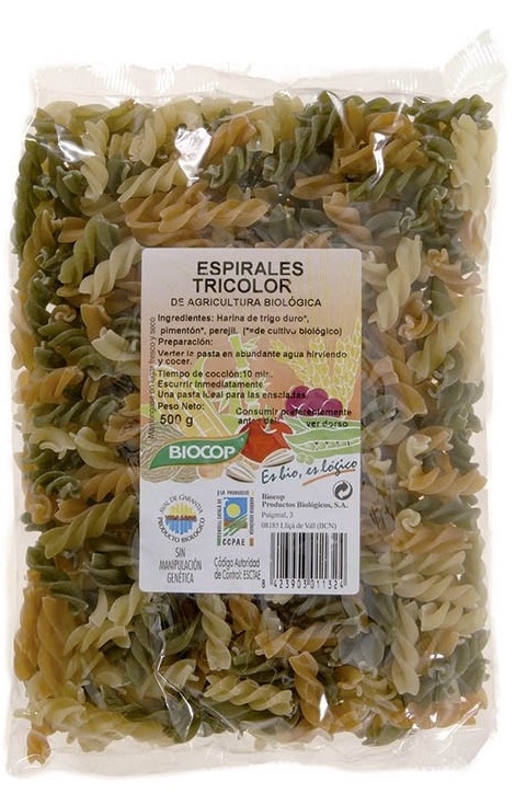 Biocop Espirales Tricolor Bio 500gr