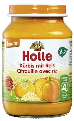 Holle Potito de calabaza con pollo bio 4 meses 190g Holle Potito de calabaza con pollo bio 4 meses 190g
