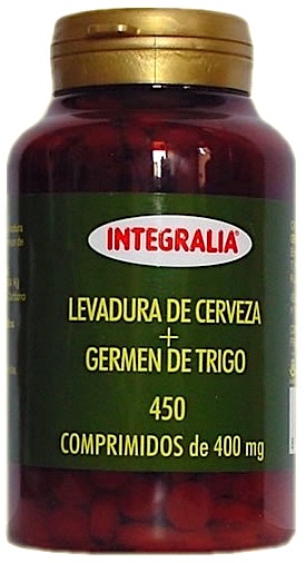 Integralia levadura de cerveza y germen de trigo 450 comprimidos Integralia levadura de cerveza y germen de trigo 450 comprimidos