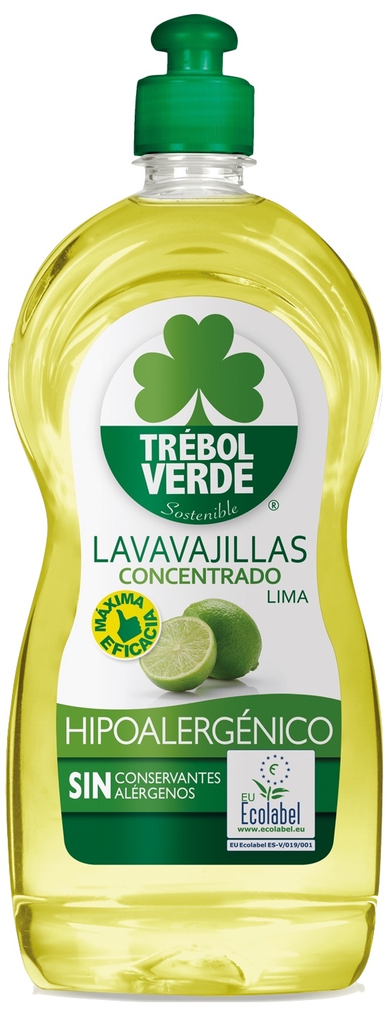 Trebol Verde Lavavajillas Concentrado Lima Ecológico 750ml