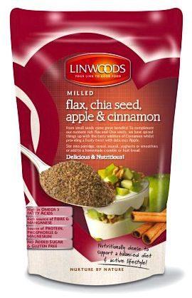 Linwoods Semillas de Lino Eco con Chía, Manzana y Canela molidas 200g