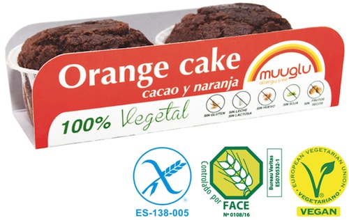 Muuglu Bizcochos de cacao y naranja sin gluten 2 unidades x 120g Muuglu Bizcochos de cacao y naranja sin gluten 2 unidades x 120g