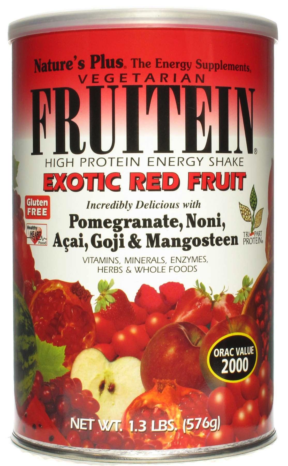 Nature's Plus Fruitein Frutos Rojos Exóticos 576g