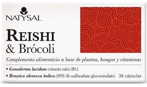 Natysal Reishi y Brócoli 36 cápsulas