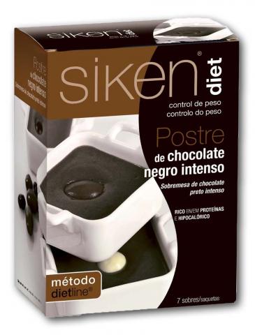 Siken Diet Postre de Chocolate Negro 7 sobres