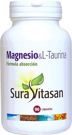 Sura Vitasan Magnesio y L-Taurina 90 cápsulas Sura Vitasan Magnesio y L-Taurina 90 cápsulas