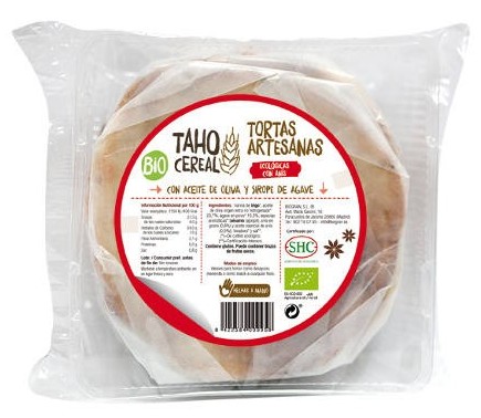 Taho Cereal Tortas artesanas con anís y harina integral bio 180g