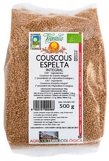 Vegetalia Couscous Espelta Integral Bio 500g Vegetalia Couscous Espelta Integral Bio 500g