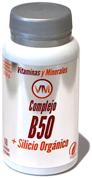 Ynsadiet complejo B50 + silicio organico 60 capsulas vegetales
